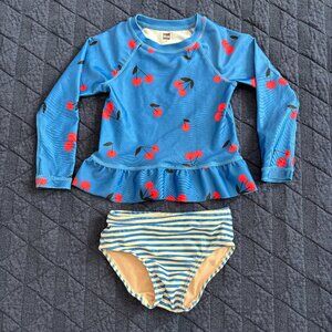 Tea Collection swim 2T rash guard, toddler girl swimsuit